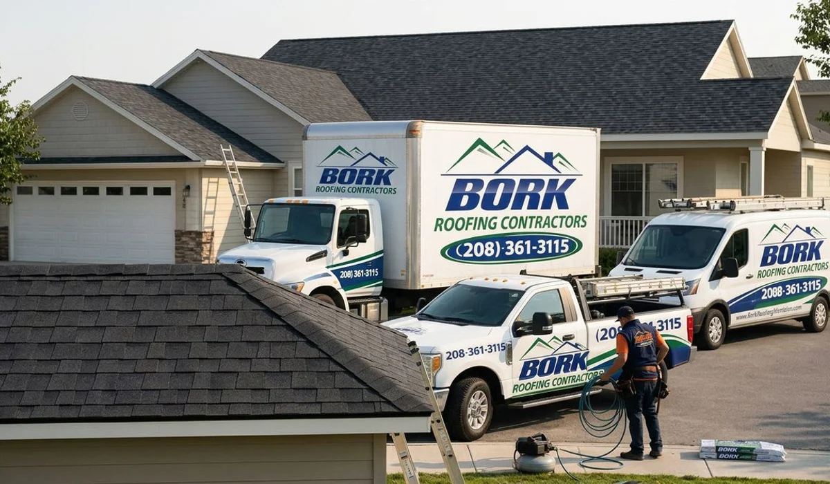 Meridian home after new roof installation