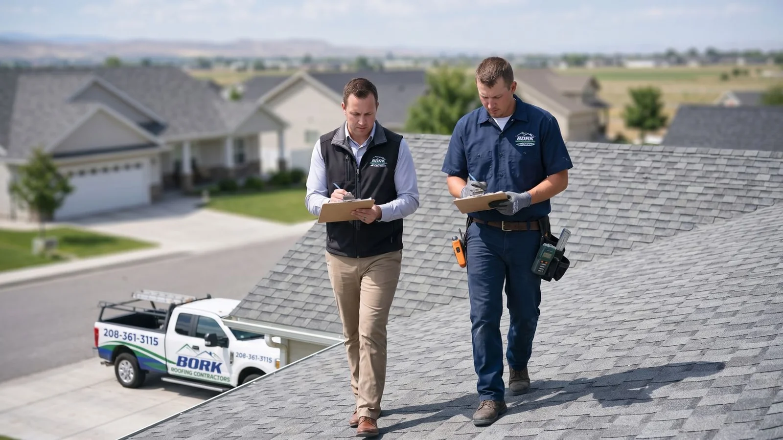 Roof insurance claim inspection in Ada County